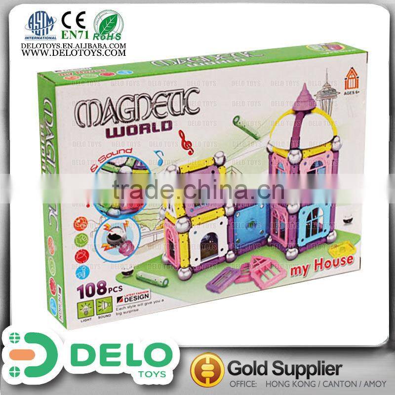 3D Magnetic building blocks with light and sound DE0202070