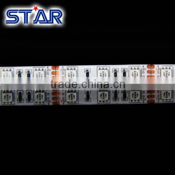 5050 SMD 60LED/M 14.4W/M IP20 non waterproof RGB multicolor led tape light, for indoor only