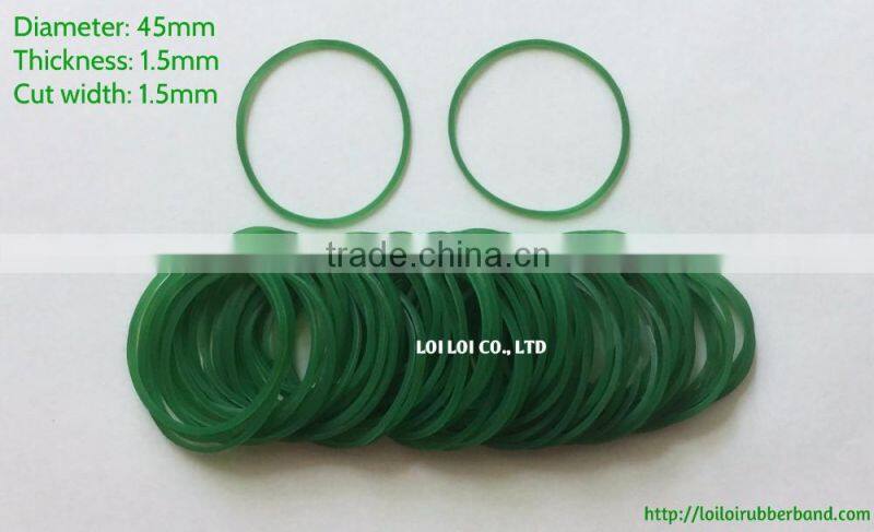 Factory supply elastic orange & green rubber bands with low price