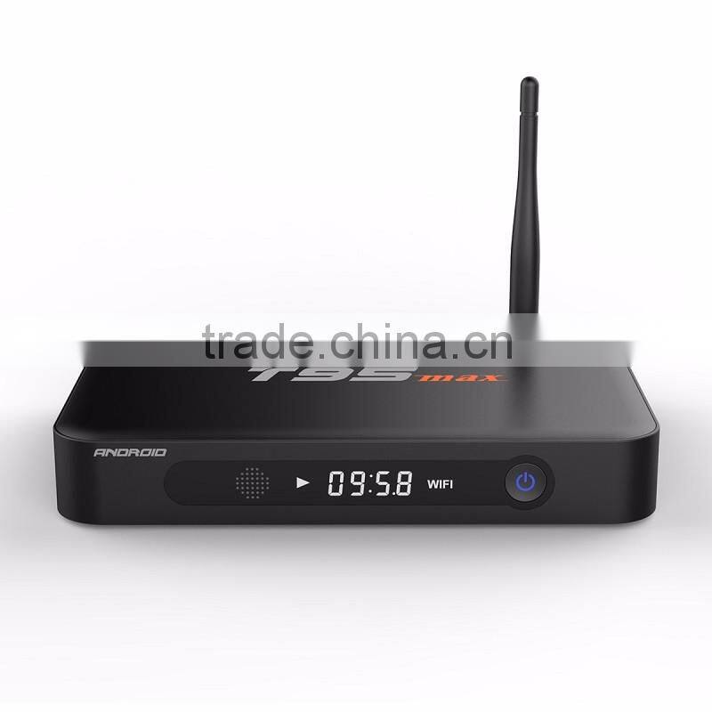 Dragonworth T95Max real Ott update Android Tv Box Amlogic Quad Core S905 Android 5.1 metal housing with led display