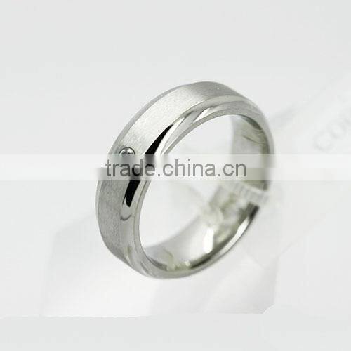 Cobalt CZ stone ring