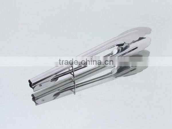 Stainless steel serving tongs