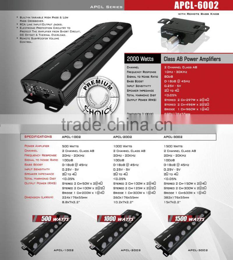 AUDIOPIPE New style Car Amplifier AP-2004