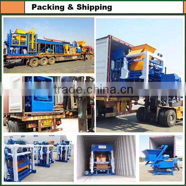 2016 newly building materials QT40-2 semi auto brick making machine for small business