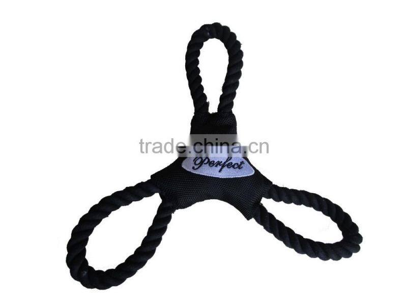 squeaky oxford fabric dog chew toy with rope