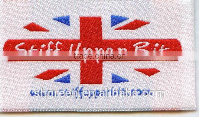 black woven label,brand logo clothing patch with sewing
