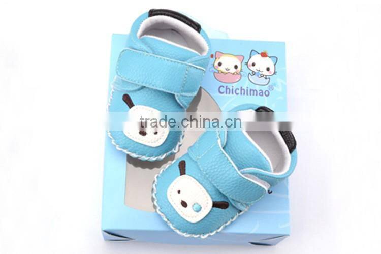 2016 new arrival baby shoes animal embroidered leather baby sport shoes
