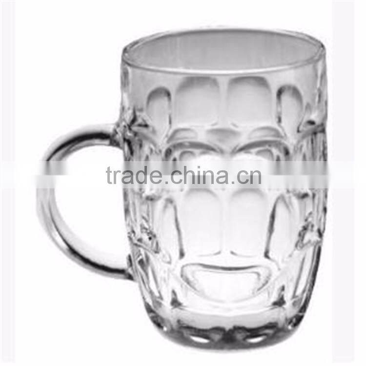 Customized LOGO factory direct sale creative German beer steins with glass handle