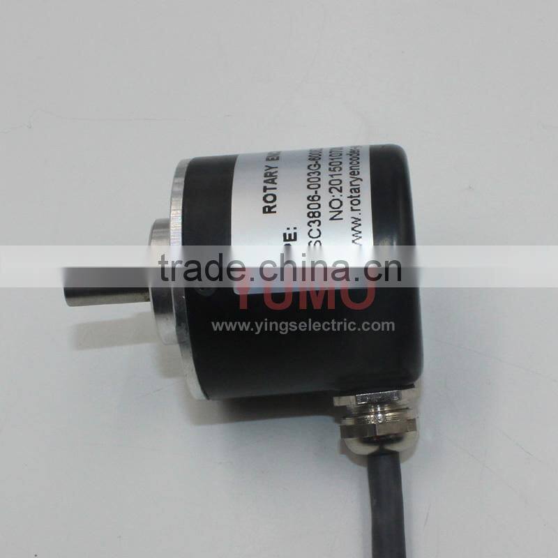 YUMO ISC3806 600PPR 5V CNC system Solid shaft encoder optical price incremental rotary encoder