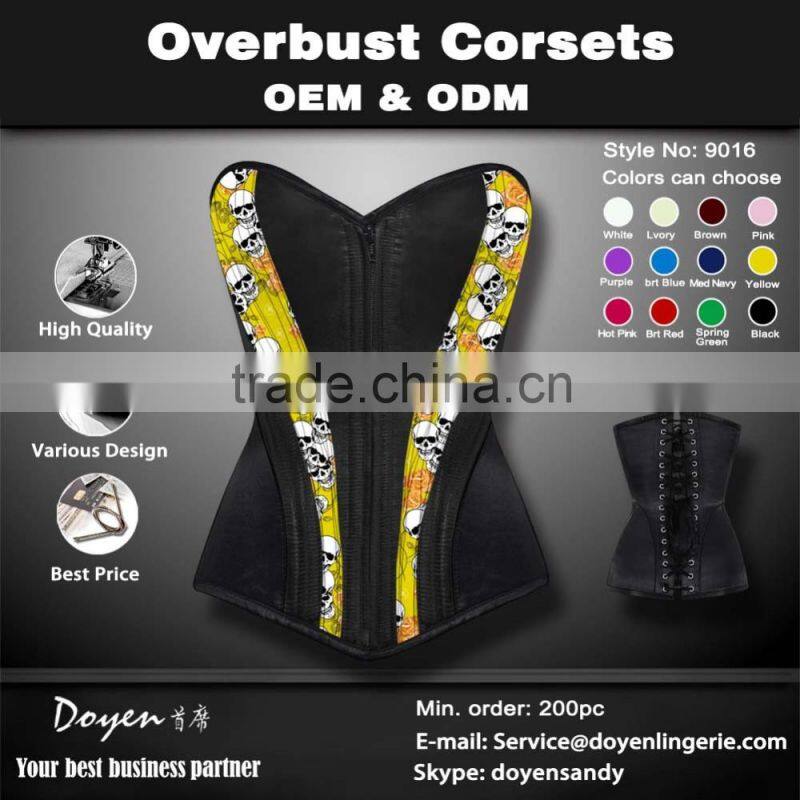 wholesale fashion sexy steel bones corset bustier lingerie