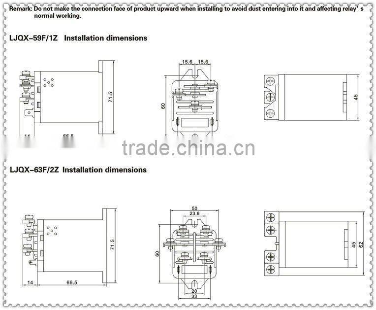 12volt dc General purpose high Power Relay(JQX-80F)/100Amp power relay