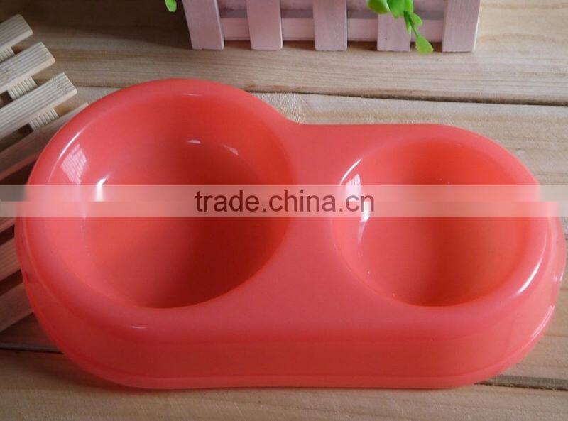 Plasric double side pet food bowl