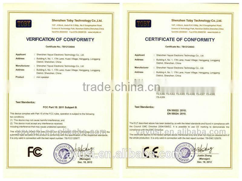 2.0-CH portable speaker for computer