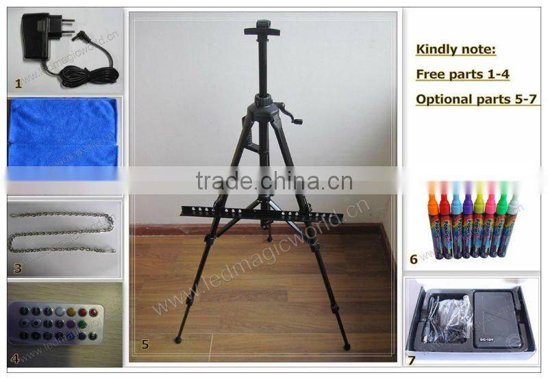 illuminated Restaurant LED Blackboard Menu Board