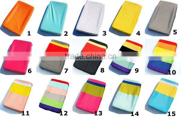 New Sale Polyester Custom Size Personalized Soft Minky Baby Change Mat Cover