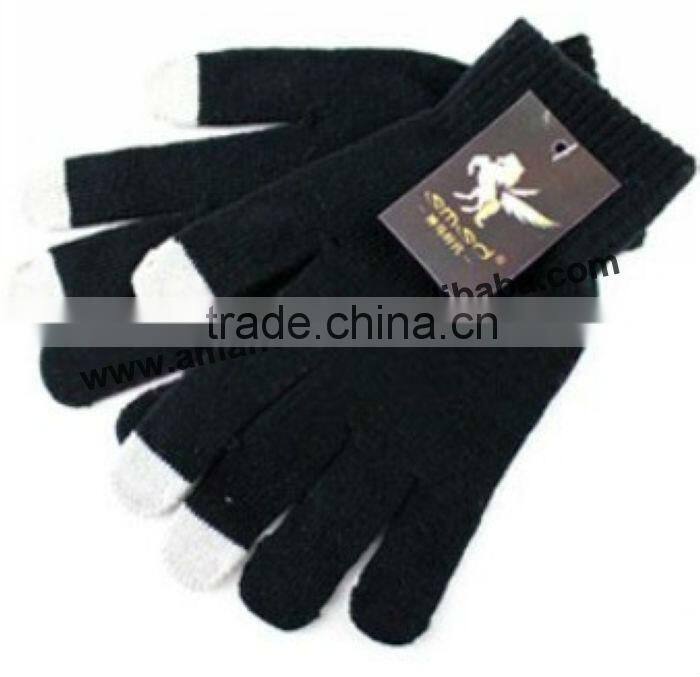 The New Arrival Keep Warm Wool Knit Gloves Pure Color Touch Screen Gloves,10 Colors For Option,Good Quality And Good Service