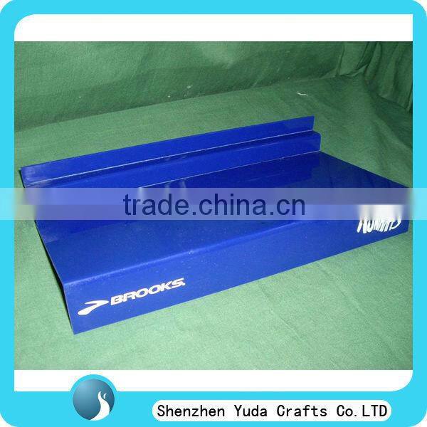 Acrylic Shelf Slatwall Acrylic Shelf Clear Wall Mounted Plastic Slatwall Display Shelf for Sunglasses