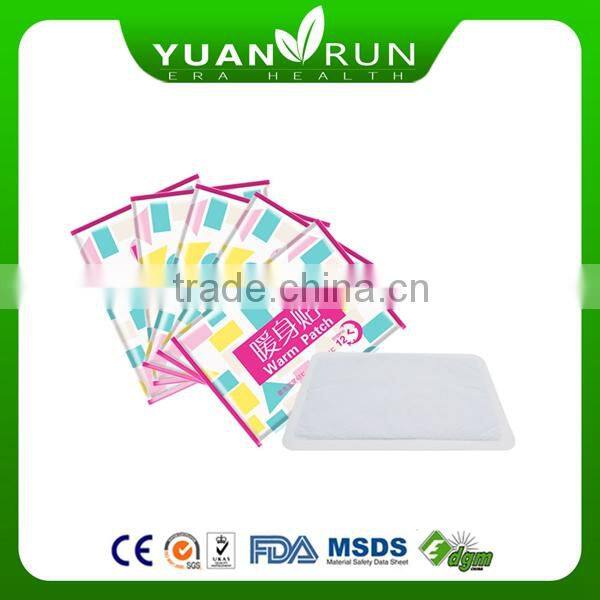 self heating warm patch 100% natural herbal heating patch