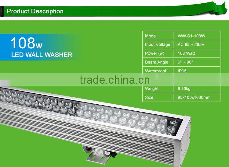 high power 1meter ip65 led wall washer 3000k