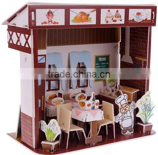 Promotion 3D puzzle shop store toys for girls