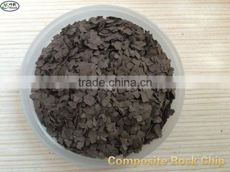 High-molecular polymer industrial color Rock Flakes, Composite Rock Chips