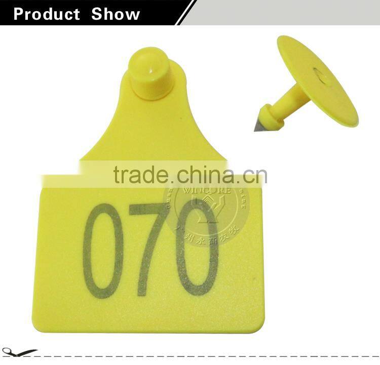 Livestock cow ear tag with laser printing number cow ID tag animal ear tag