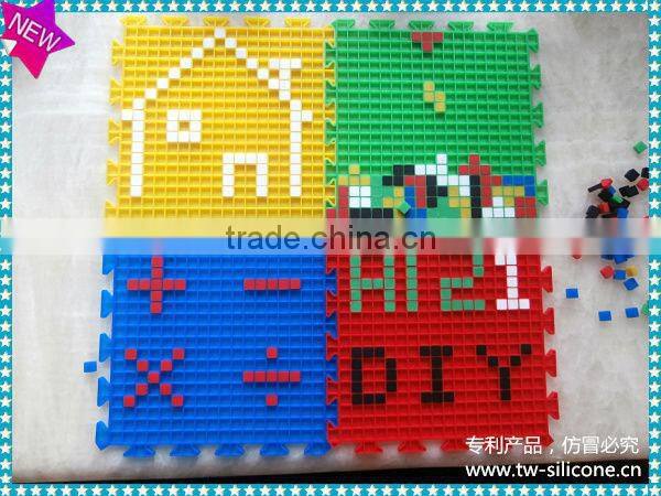 2014 FDA Silicone Baby Jigsaw Puzzle Mat