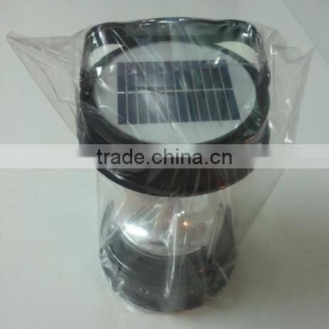 Dual-powered Battery+Solar led Camping solar light for camp