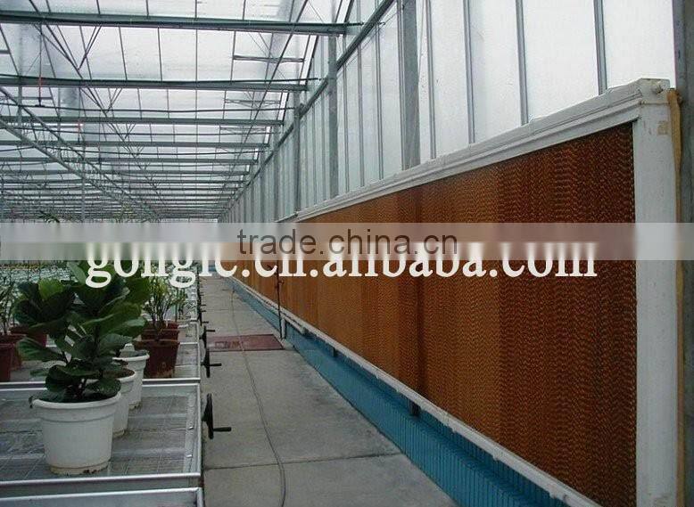 5090/7090 brown/green/black coated-single side evaporative cooling pad for greenhouse farming equipment