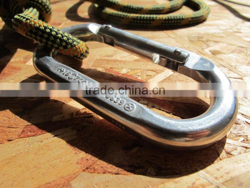 Recycled Climbing Rope & Carabiner Dog Leash - Red