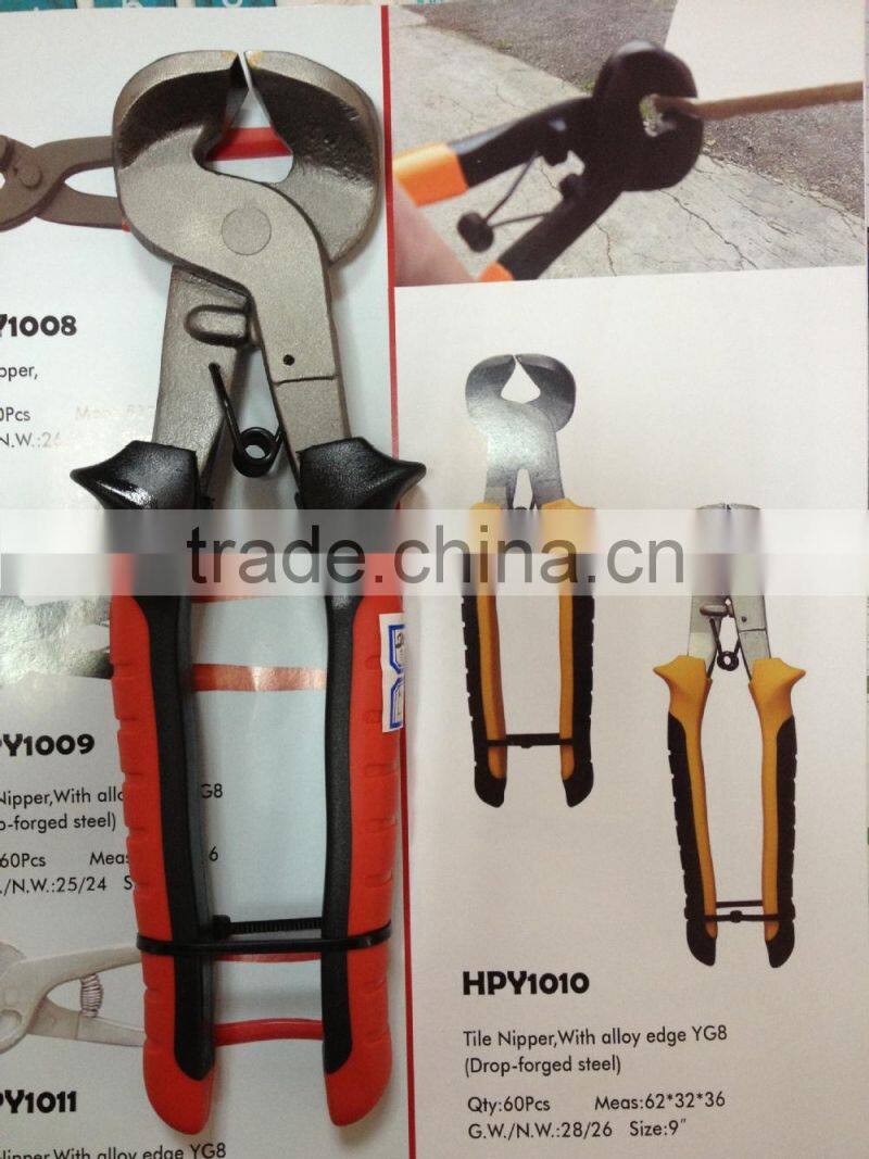 tile nipper with PVC handle