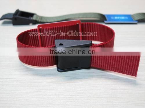 Anti-collision Reusable Woven RFID Shielding Fabric Wristband