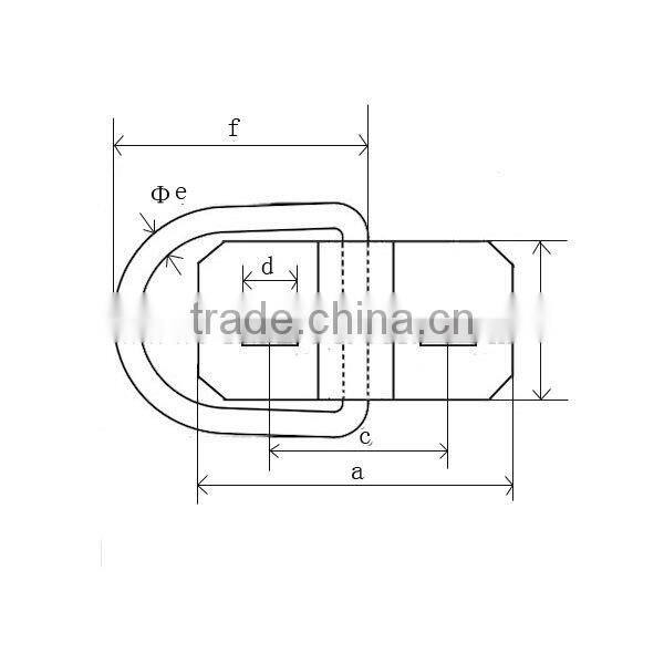 5000 LBS Bolt-on D-ring