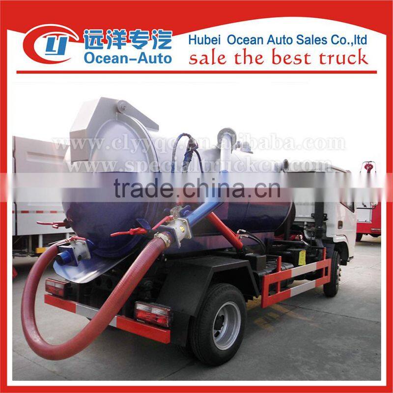 small size 4cbm vacuum tank truck sewage truck