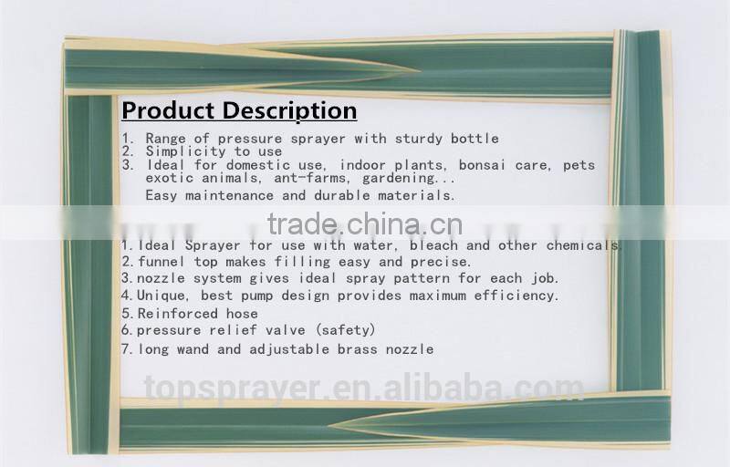 taizhou Highly effective pest control pressure sprayer with new model