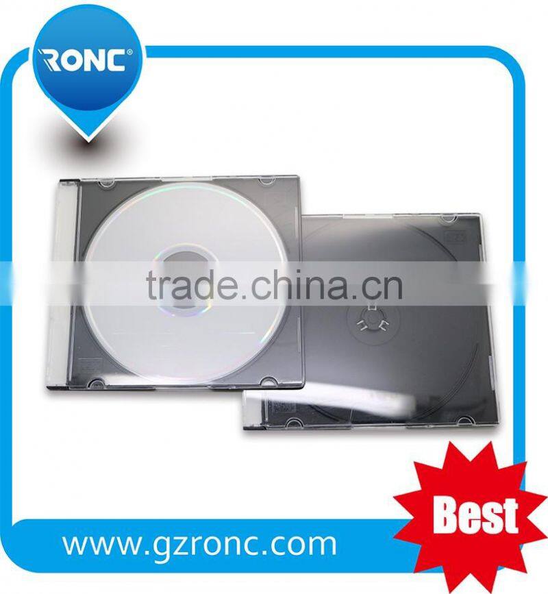 SLIM 7MM DOUBLE DVD DISC CASE,BLACK PP CD DVD CASE