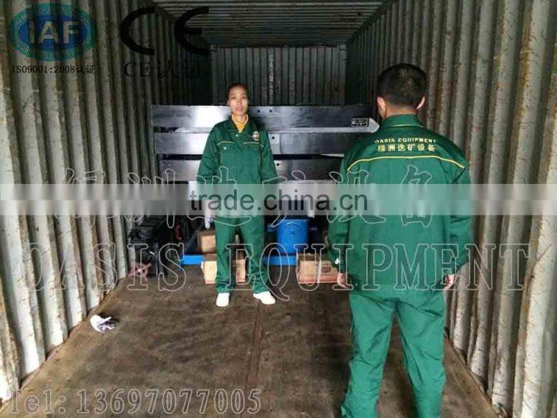 Tungsten Ore Concentration Machinery/ shaker table with separator gold