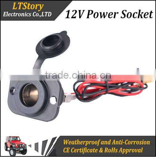 Marine Grade 12V DC Cigarette Lighter Socket Plug Power Panel Outlet Car RV Boat
