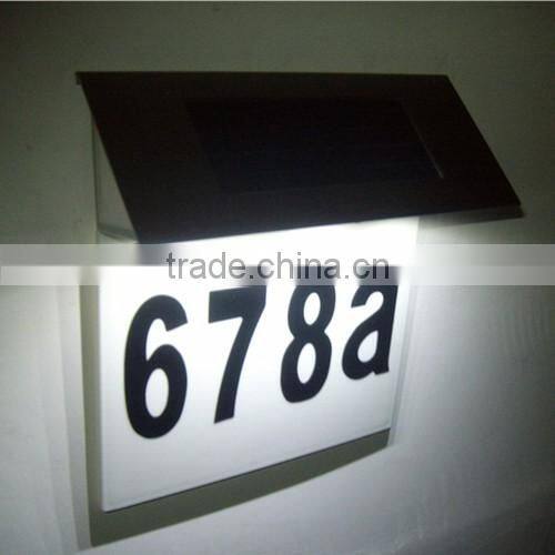 Solar Home Door Number Light