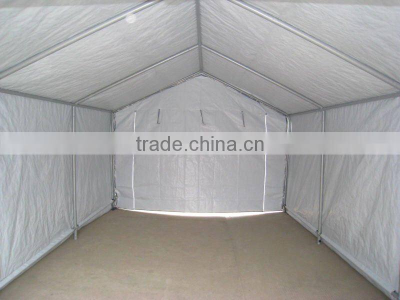20'x20' steel structure PE car parking shelter