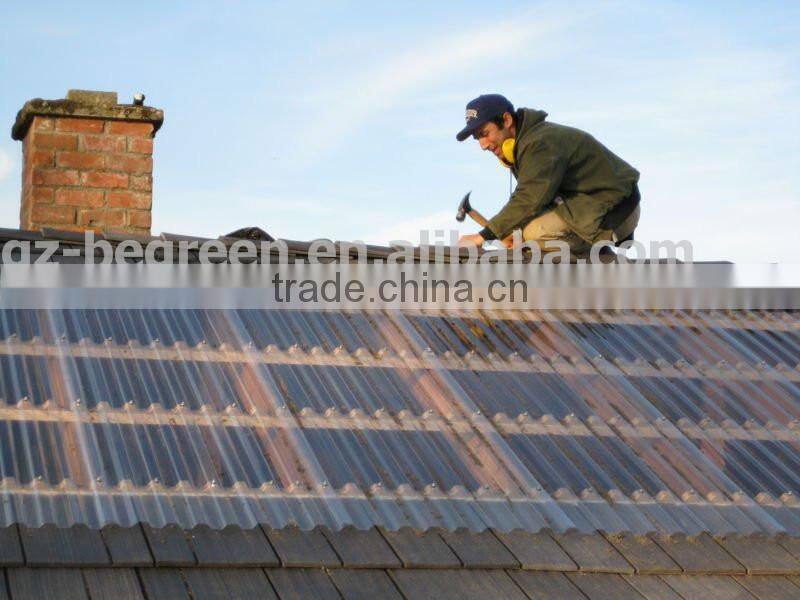 plastic polycarbonate PC 100% clear corrugated plastic new wave roofing sheet for sale