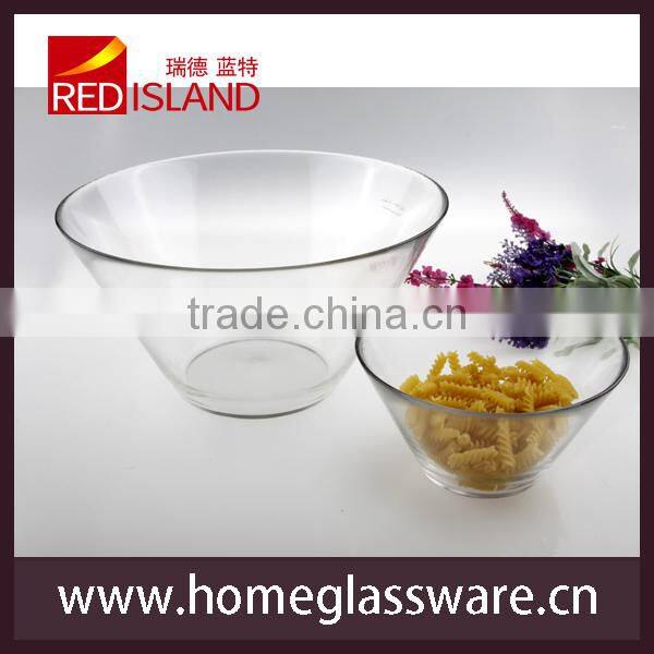 hot sale clear glass bowls for salad&soup