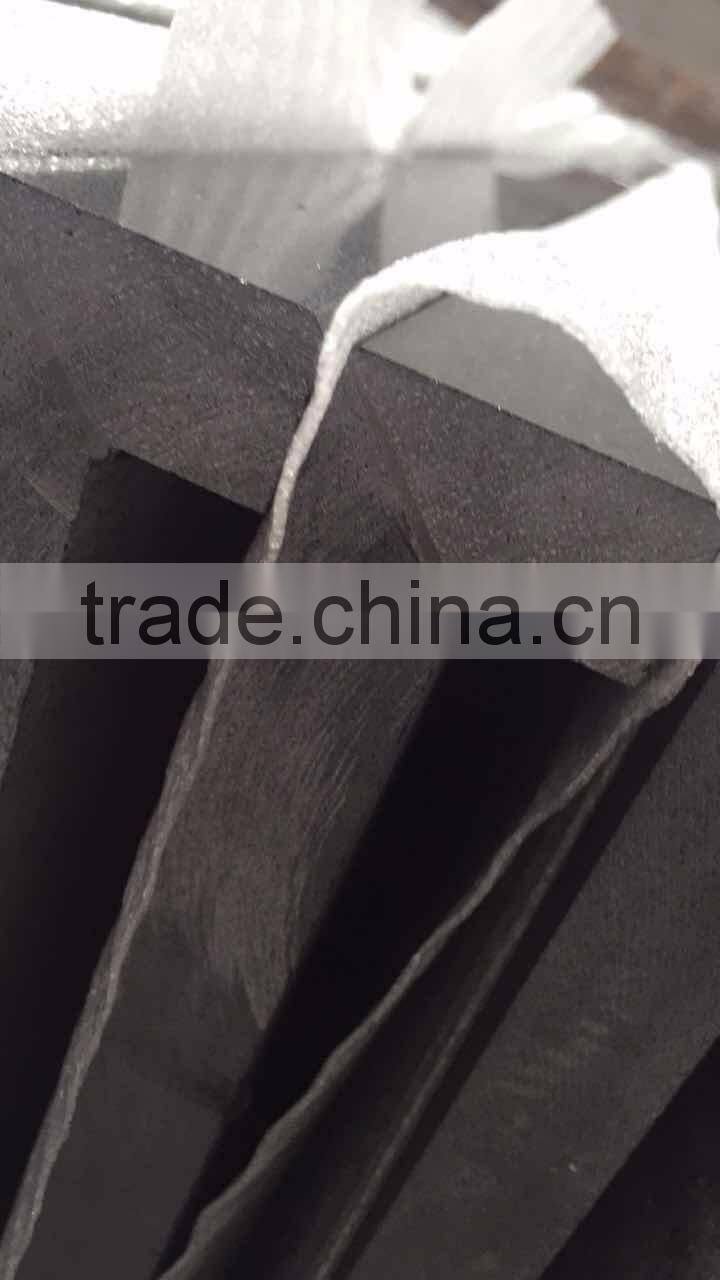 Artificial black quartz stone countertop