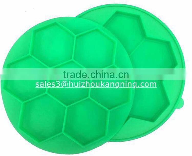 Hot selling products 7 Hexagon Compartments Silicone Burger Press