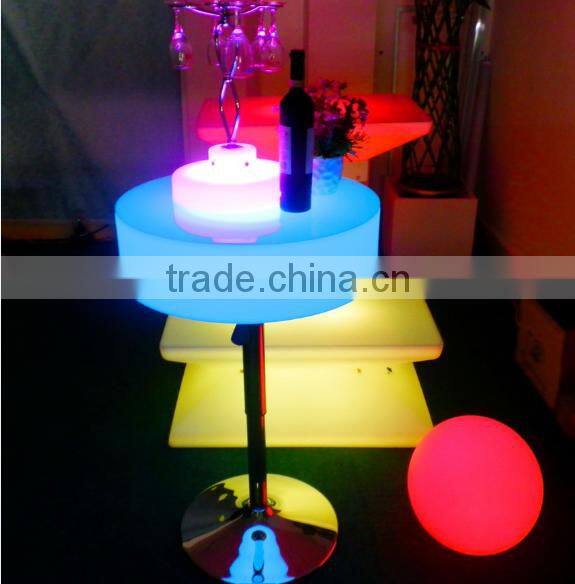 HUAJUN Popular style wooden bar counter design /bar counter furniture with led light