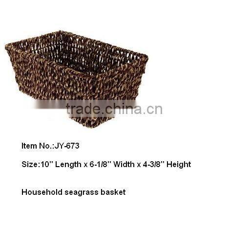 Household seagrass basket for wholesale