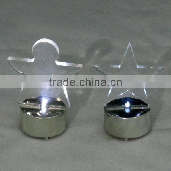 Hot sale product christmans decoration plastic led candles lids