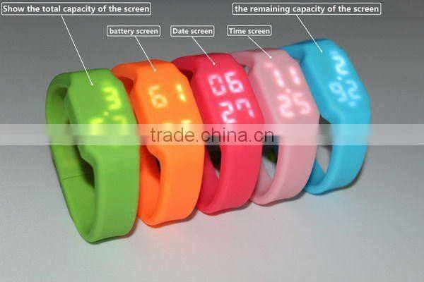 2012 best selling silicone watch LED watch