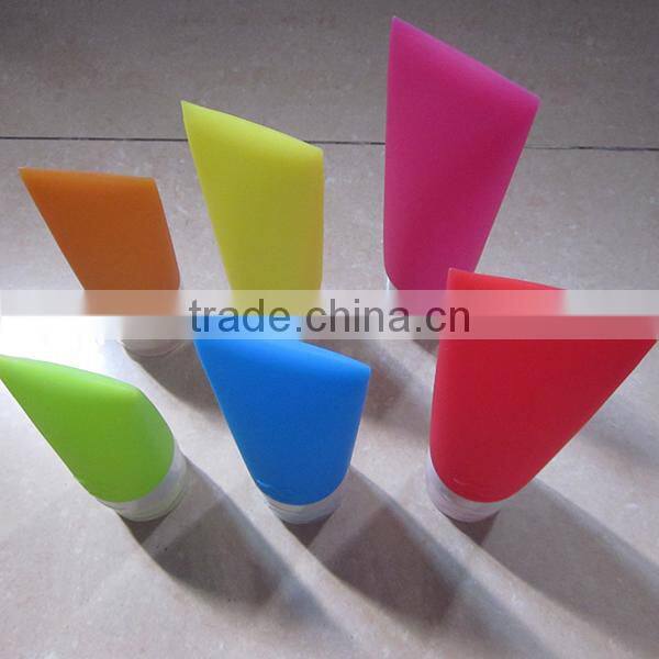 Squeezable Silicone Containers For Liquids Refillable Travel Bottles