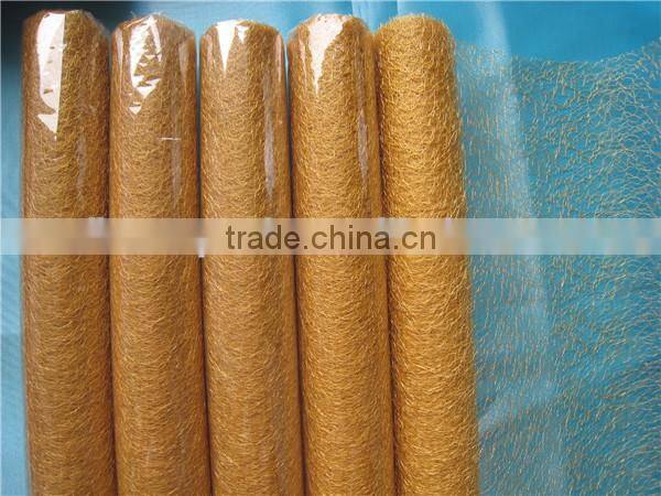 Golden Floristic Decoration Material Roll